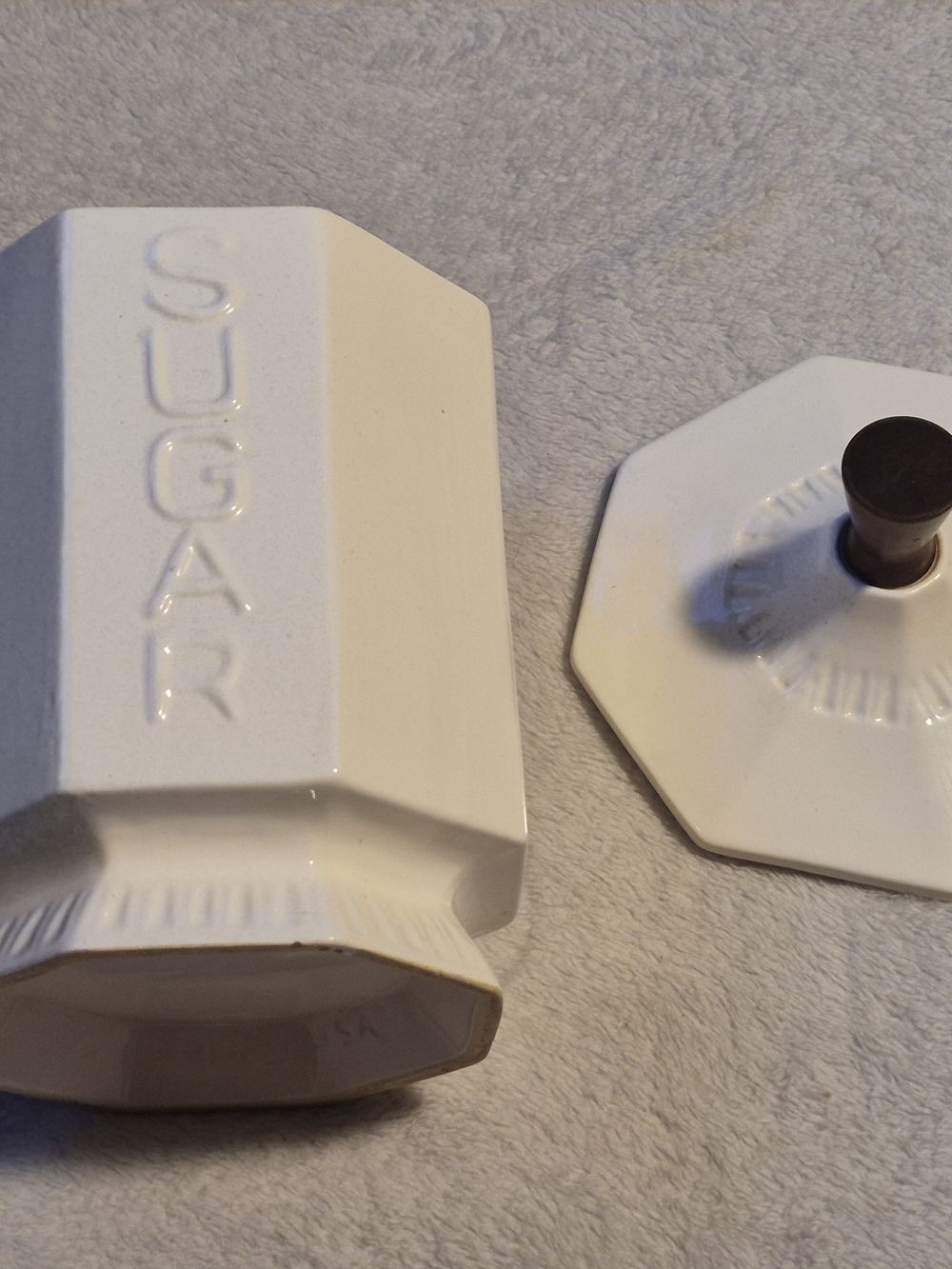 Pfaltzgraff Heritage White Sugar Canister